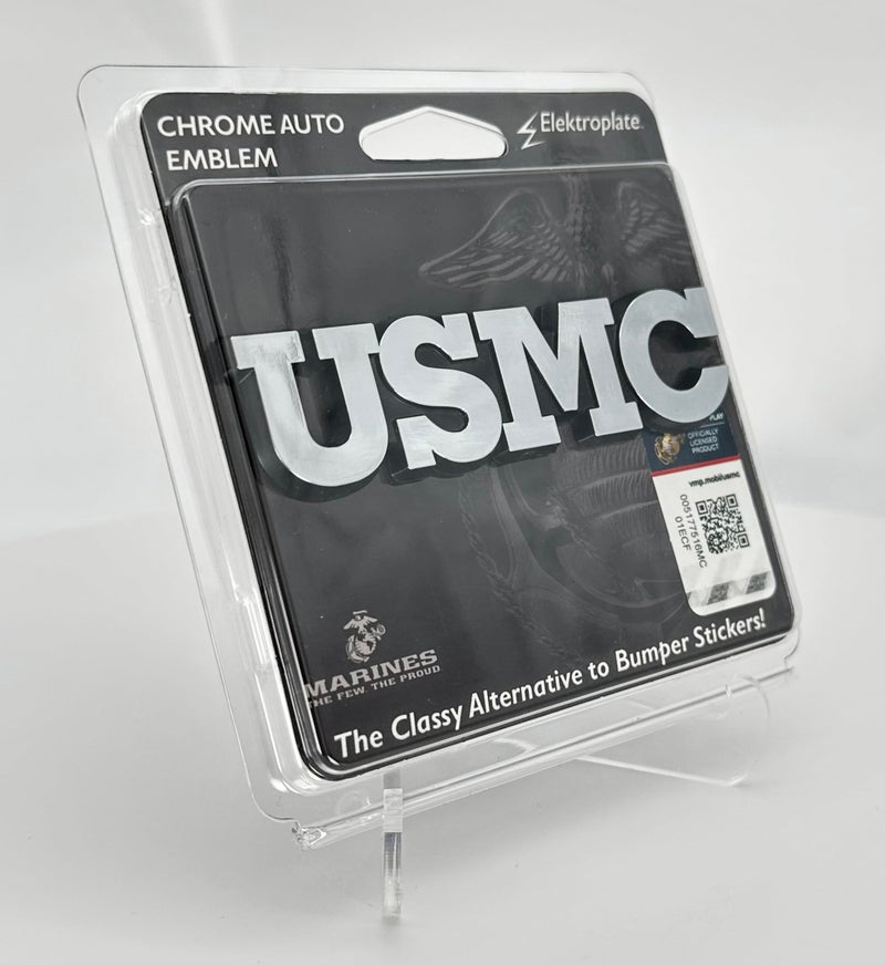 Elektroplate Officially Licensed USMC Marines OEM Chrome Emblem for Cars, Trucks, and All Auto | Universal Fit at 1.2" x 4.0" | Weatherproof - Image 4